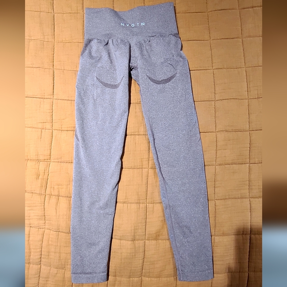 NVGTN Tan/brown High-Waisted Seamless Leggings